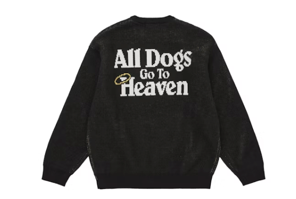 Supreme All Dogs Go To Heaven Sweater Black