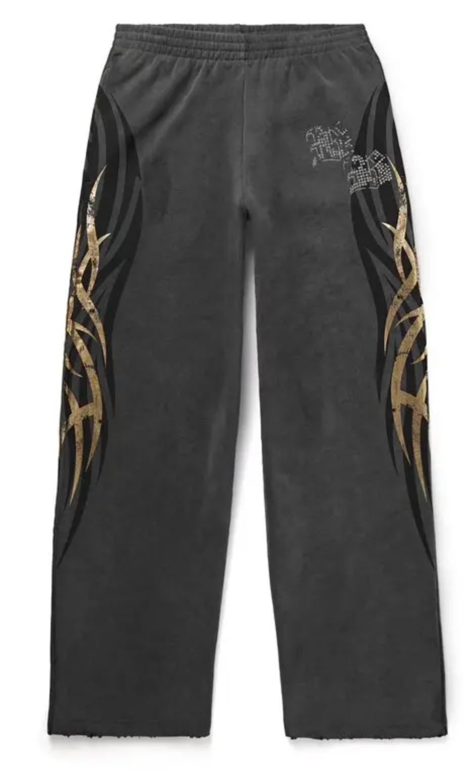 Balenciaga Tacky Wide-Leg Crystal-Embellished Jersey Sweatpants