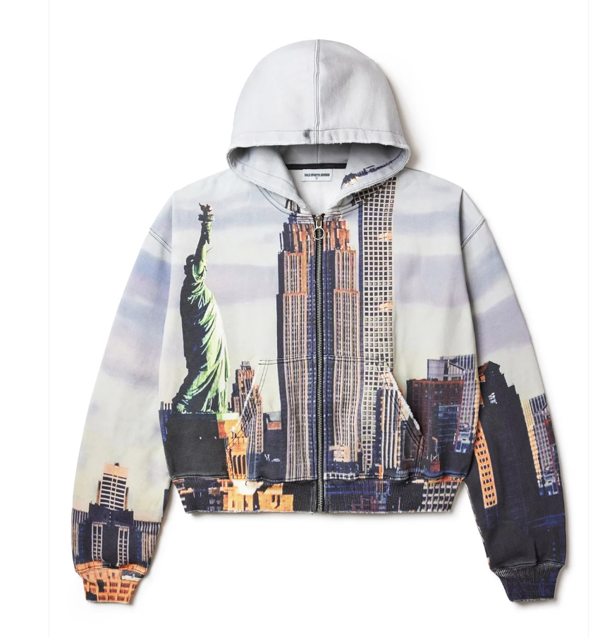 Vale Forever Skyline Zip Up Hoodie Nyskyline