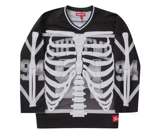 Supreme Bones Hockey Jersey Black