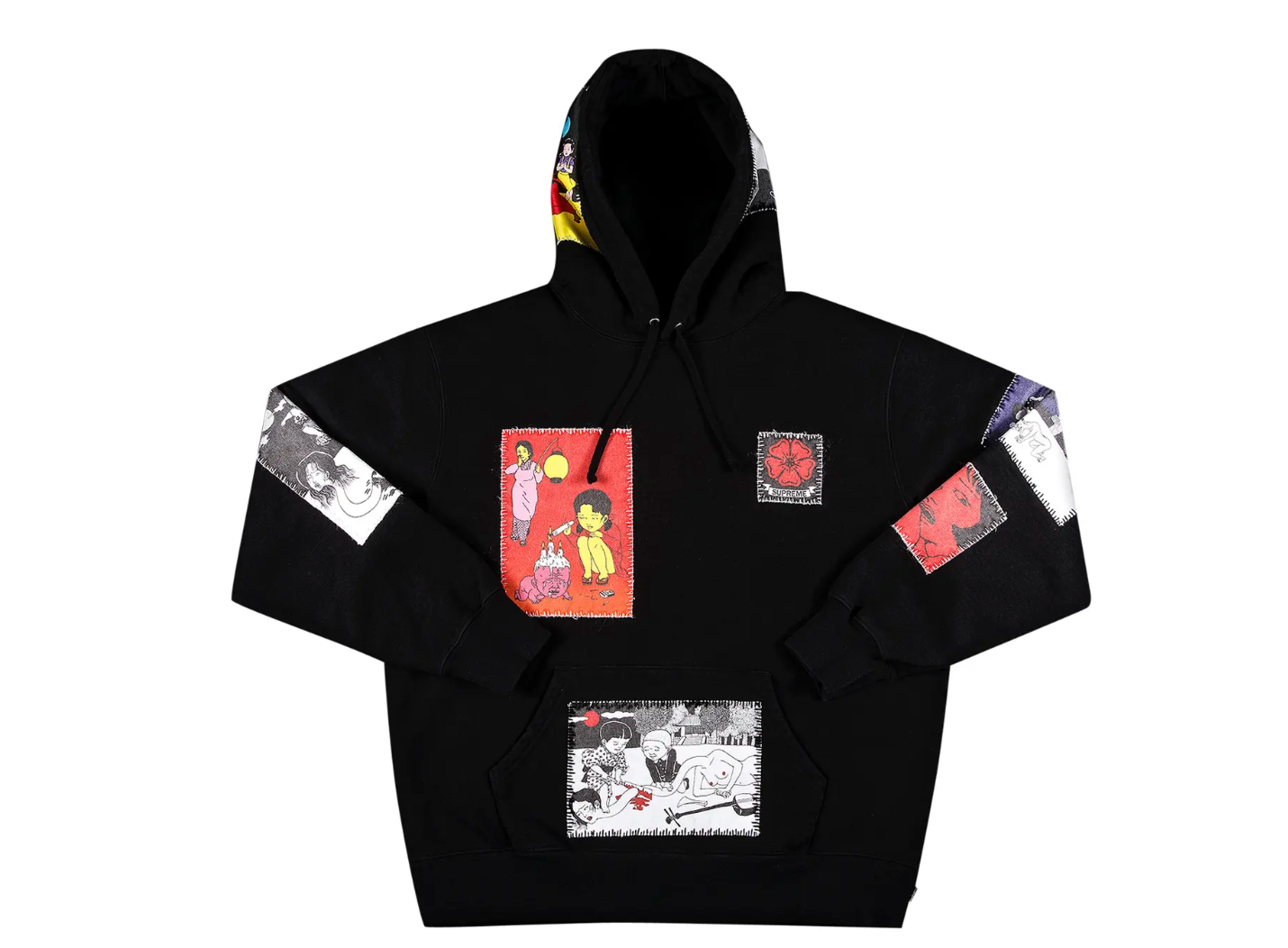 Supreme Toshio Saeki Hooded Sweatshirt Black