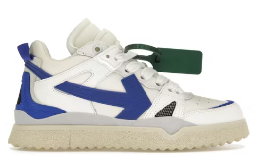 OFF-WHITE Sponge Mid Top White Blue