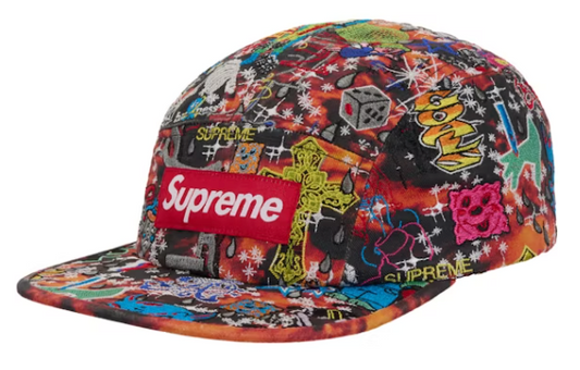Supreme AOI Embroidered Camp Cap Red