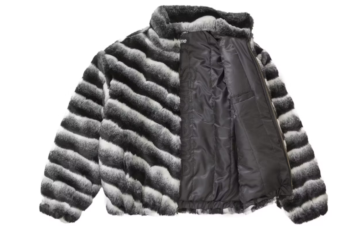 Supreme Faux Fur Jacket Black