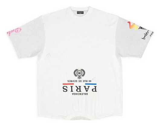 Balenciaga Paris Upside Down Oversized T-Shirt