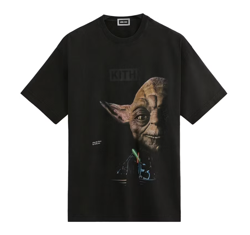 Kith x STAR WARS Yoda Vintage Tee Black PH