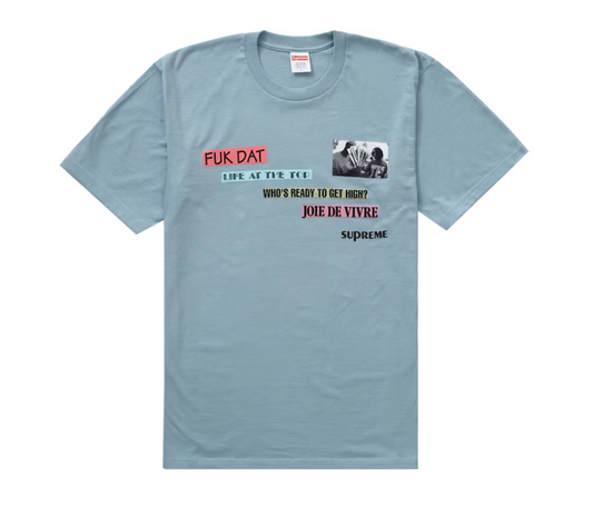 Supreme Joie De Vivre Tee Dusty Blue