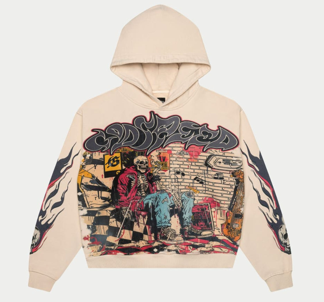 Godspeed Stoner Hoodie Bone