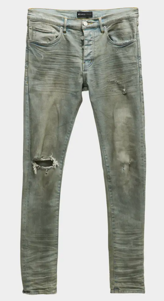 PURPLE BRAND P001 Light Dirty Wax Skinny Jeans
