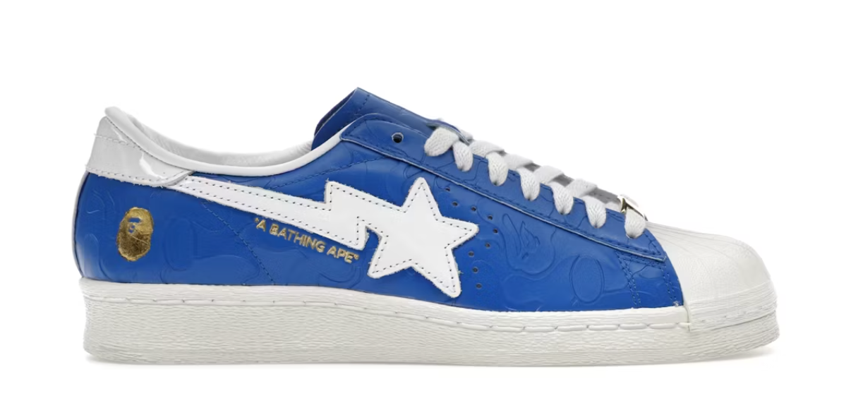 adidas Superstar Vintage Bape Blue White