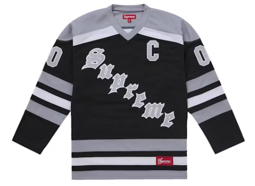 Supreme Fire & Ice Hockey Jersey Black