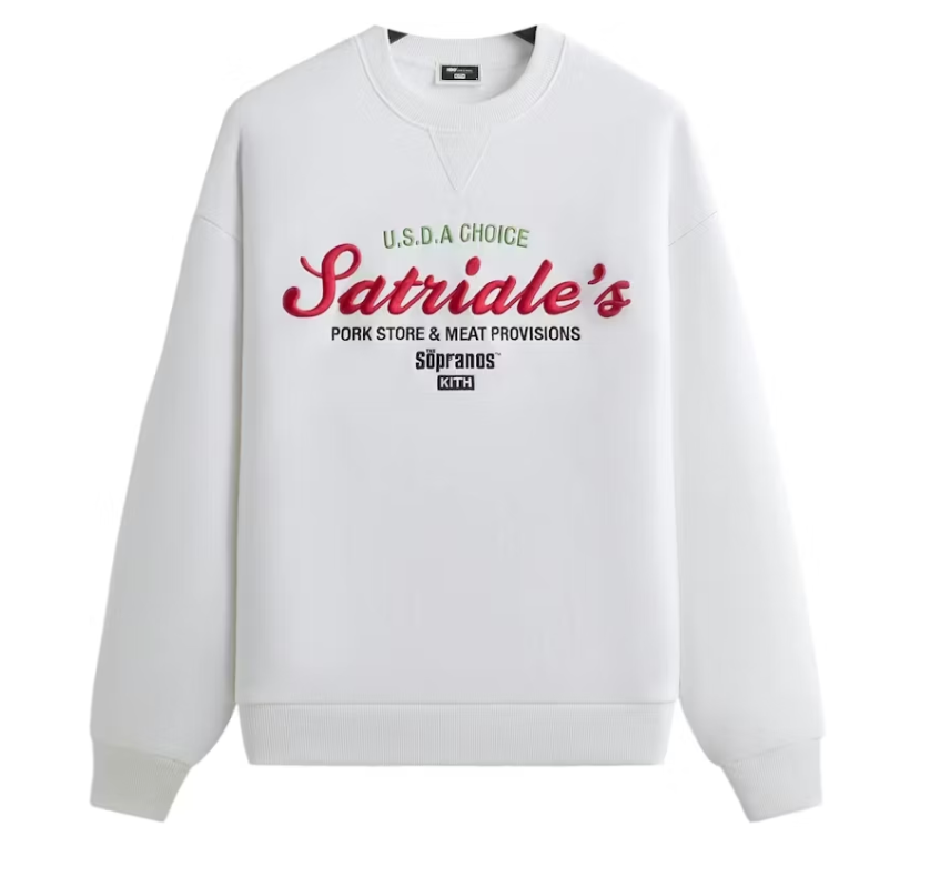 Kith x The Sopranos Satriale's Nelson Crewneck White