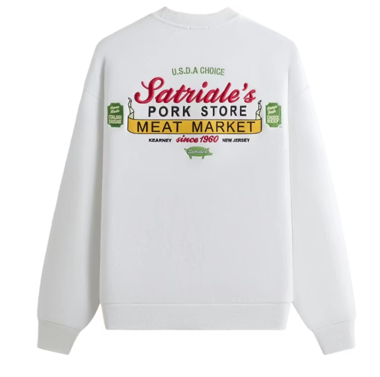 Kith x The Sopranos Satriale's Nelson Crewneck White
