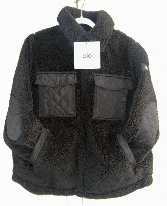 Alo Sherpa Edge Shacket Jacket Black
