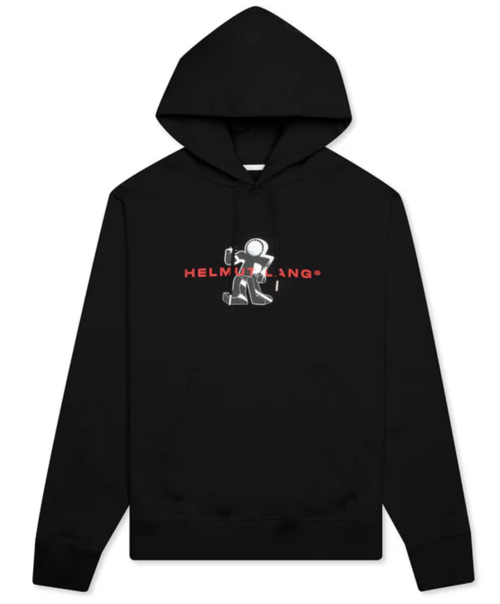 Helmut Lang Figure Hoodie Basalt Black
