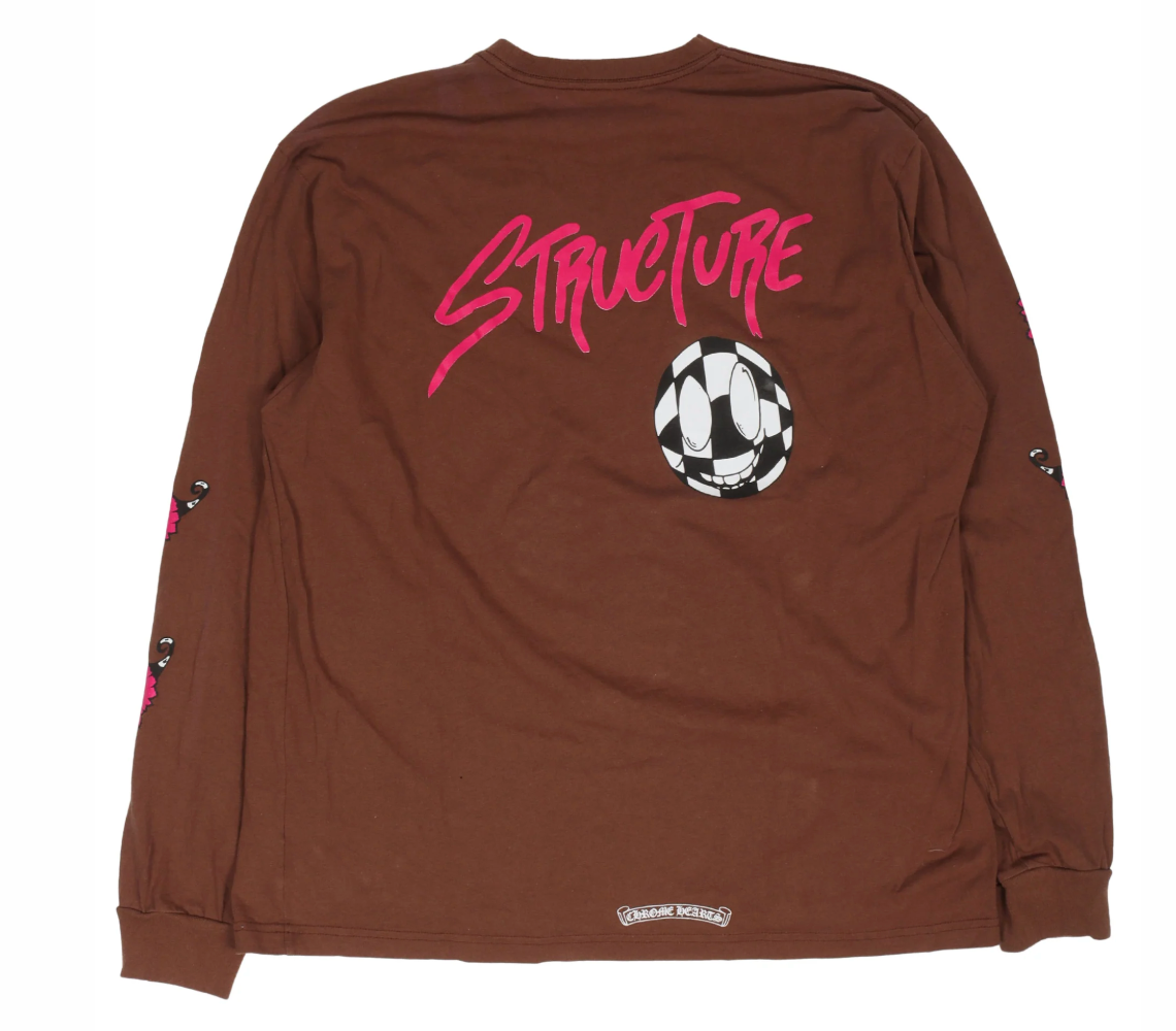 Chrome Hearts Matty Boy Structure Long Sleeve T-Shirt Brown