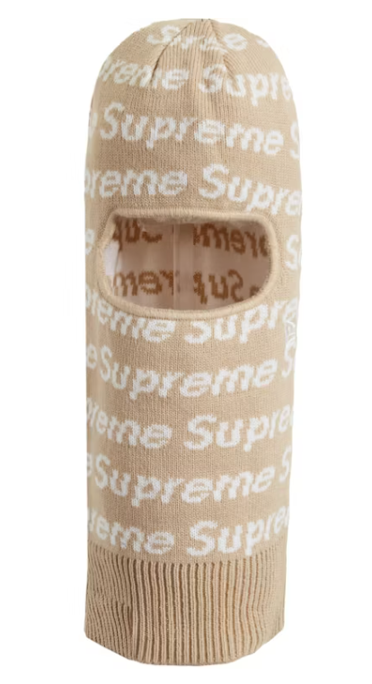 Supreme New Era Repeat Balaclava Taupe