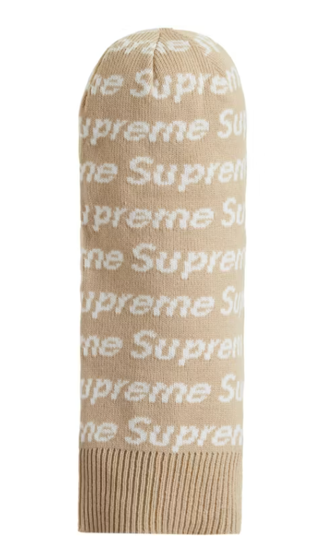 Supreme New Era Repeat Balaclava Taupe