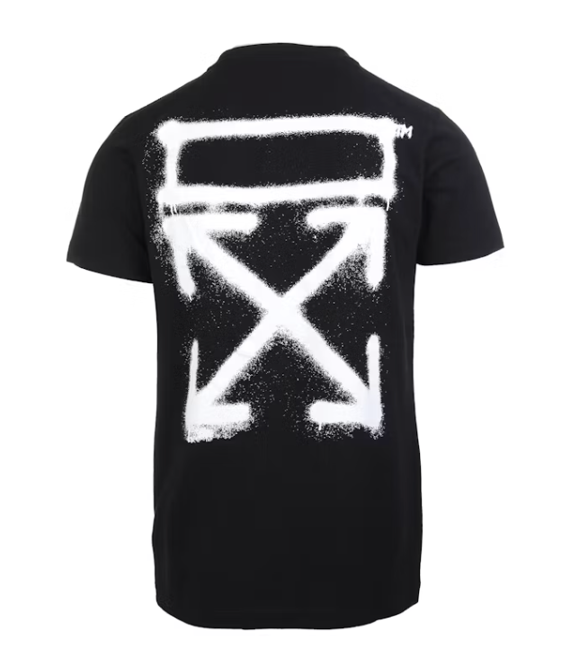 OFF-WHITE Spray Print T-shirt Black