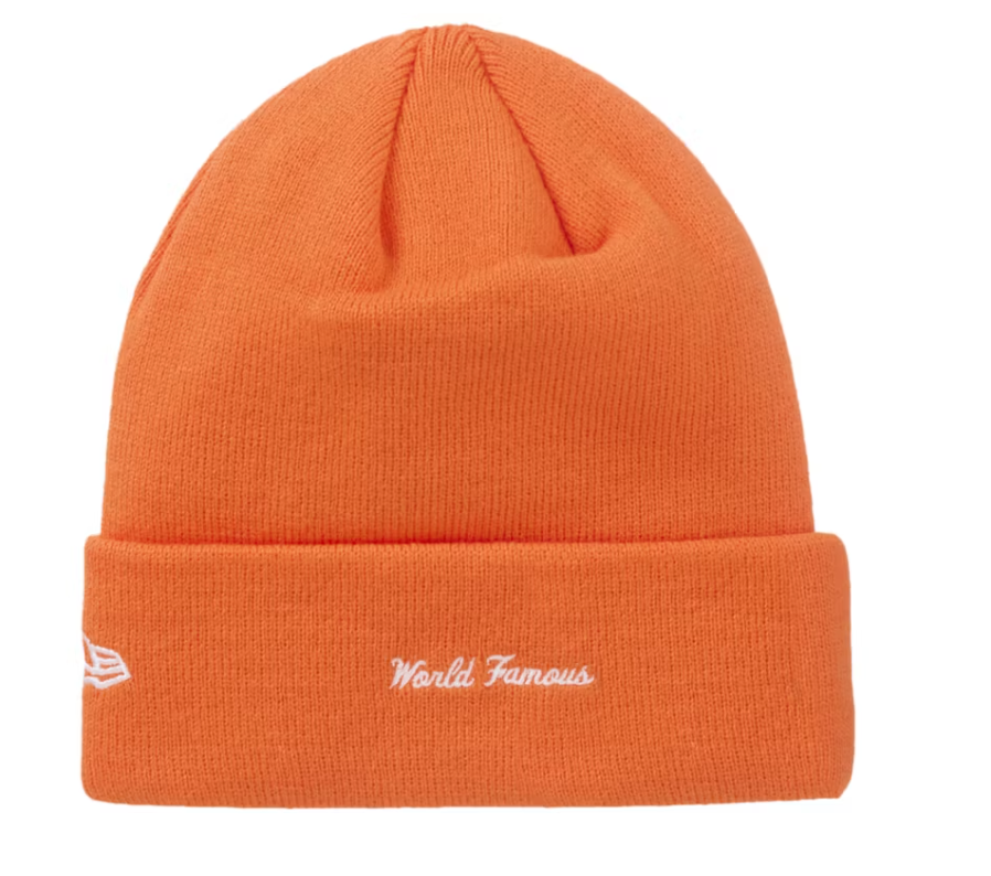 Supreme New Era Box Logo Beanie (FW24) Dark Orange