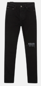 Ksubi Black Chitch Laid Back Est Jeans