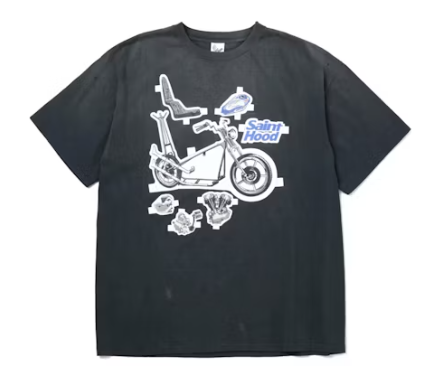 Neighborhood x Saint Mxxxxxx STHD S/S T-Shirt Vintage Black