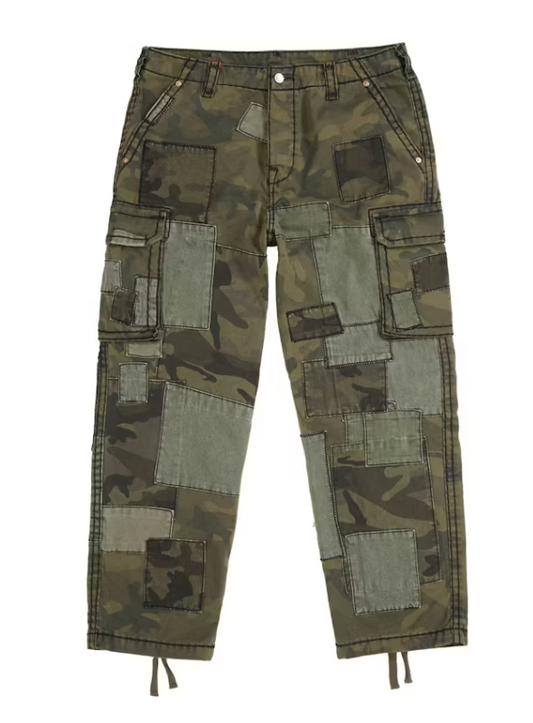 Supreme True Religion Patchwork Cargo Pant Olive Camo