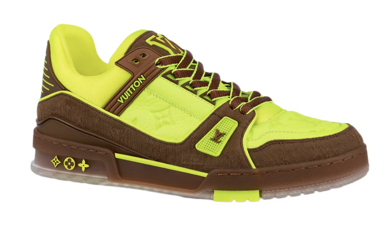 Louis Vuitton Trainer Yellow Brown