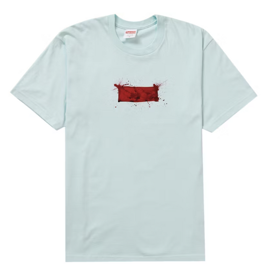 Supreme Ralph Steadman Box Logo Tee Pale Blue