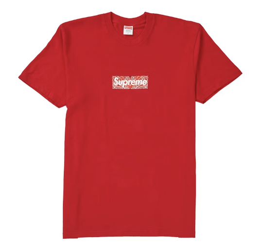 Supreme Bandana Box Logo Tee Red
