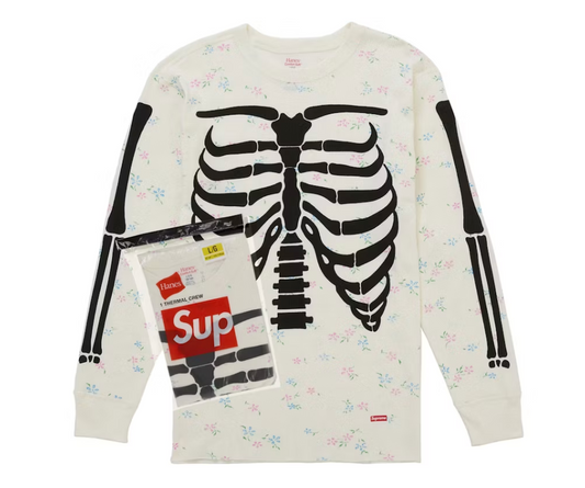 Supreme Hanes Bones Thermal Crew FW25 (1 Pack) Floral