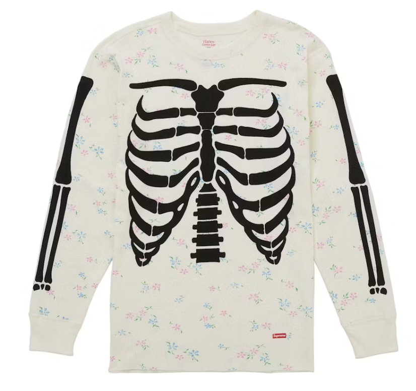 Supreme Hanes Bones Thermal Crew FW25 (1 Pack) Floral