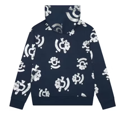 Denim Tears Bstroy Tears Zip Hoodie Blue