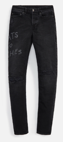 Ksubi Black Chitch Rats To Riches Trashed Jeans