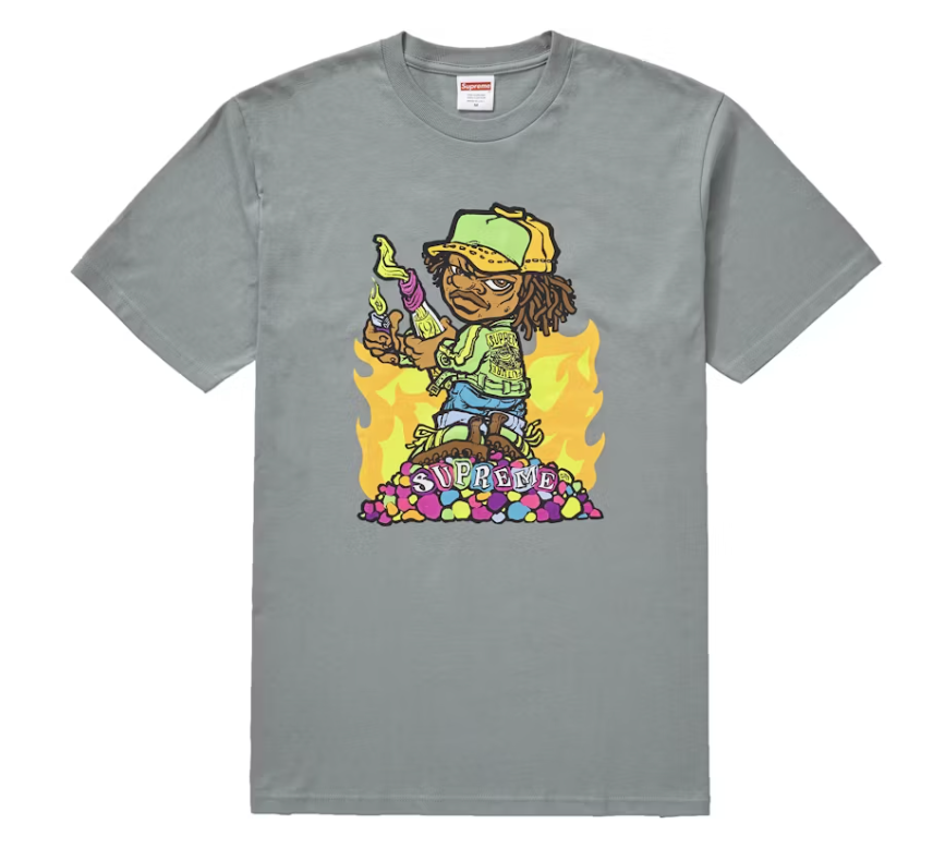 Supreme Molotov Kid Tee Dark Sage