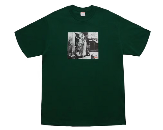 Supreme Mike Kelley Hiding From Indians Tee Dark Green