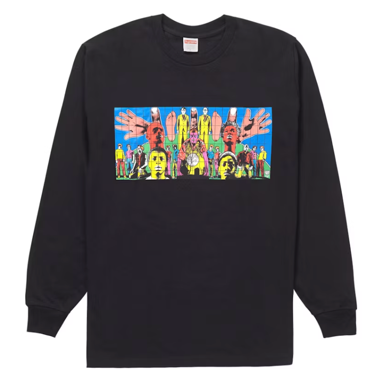 Supreme Gilbert & George DEATH AFTER LIFE L/S Tee Black