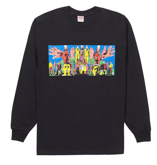 Supreme Gilbert & George DEATH AFTER LIFE L/S Tee Black