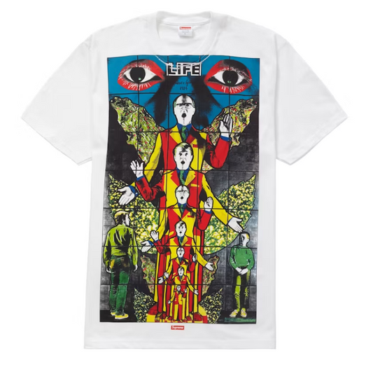 Supreme Gilbert & George LIFE Tee White