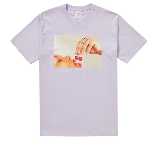 Supreme Cherries Tee Light Purple