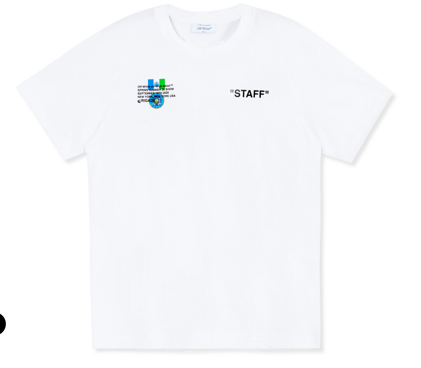 Off- White OW X Brigade Staff T-Shirt White