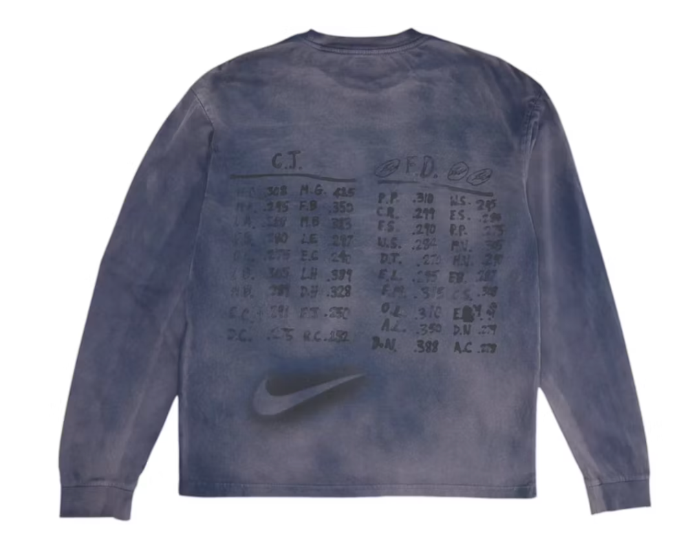 Travis Scott Cactus Jack x Fragment x Nike Houston To Ise Mie Longsleeve Washed Blue