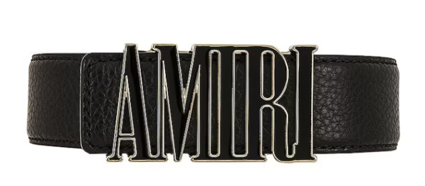 AMIRI Core Logo Buckle Belt Black/Black/Gold-tone