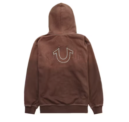 Supreme True Religion Zip Up Hooded Sweatshirt (FW22) Brown