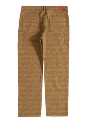 Supreme Fat Tip Jacquard Regular Jean Olive