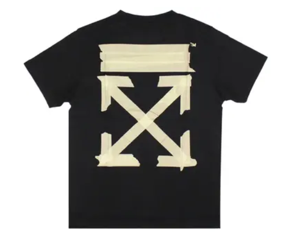 Off-White Tape Arrows T-Shirt Black Beige