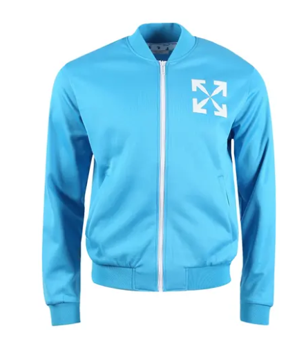 Off-White Single Arrow Slim Tracksuit Cyan Blue/White