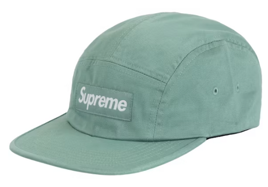 Supreme Washed Chino Twill Camp Cap (SS25) Light Blue