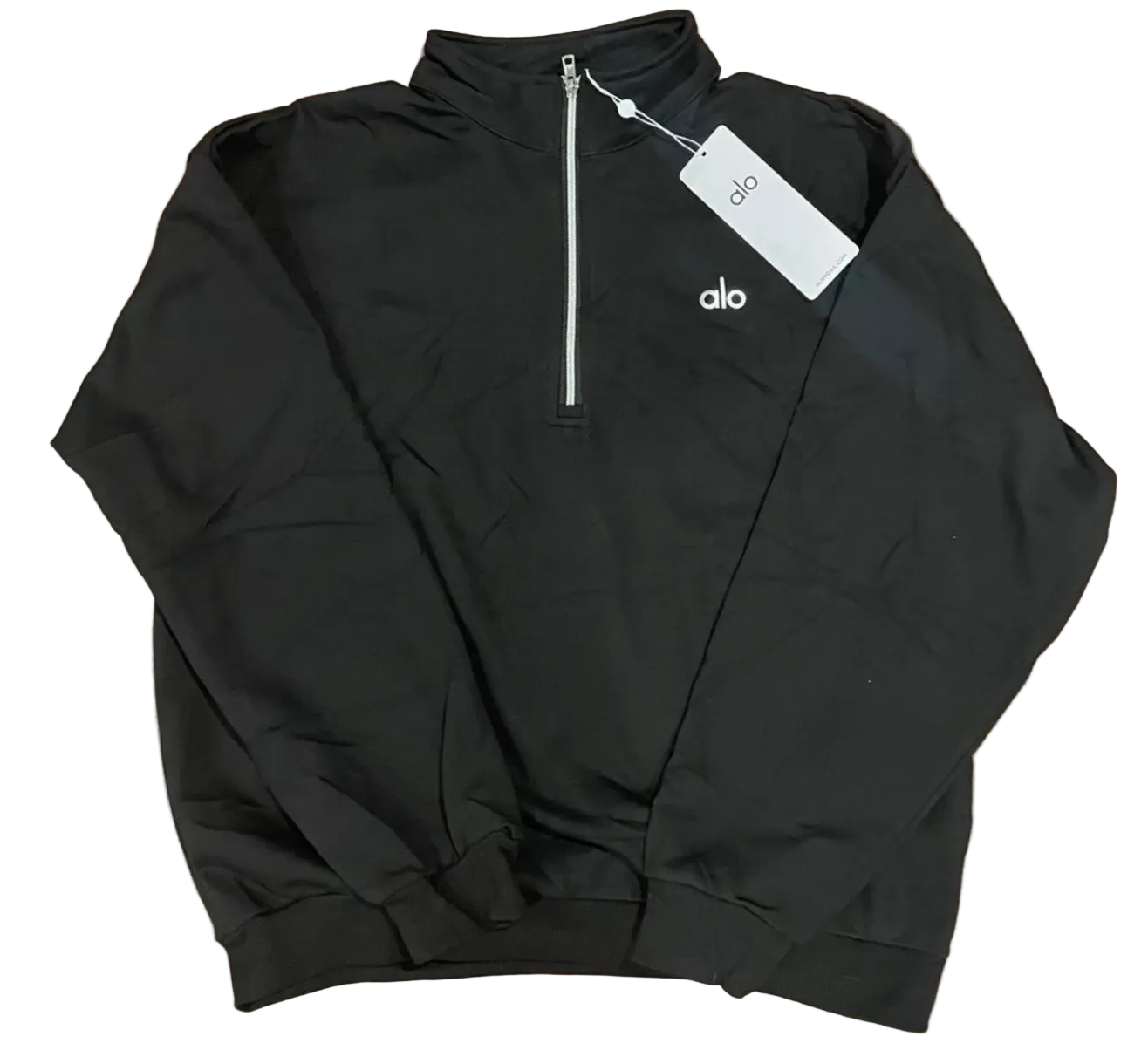 Alo Accolade 1/4 Zip Pullover & Sweatpant Set Black