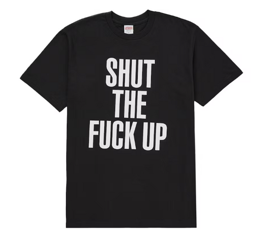 Supreme Number (N)ine Shut Up Tee Black